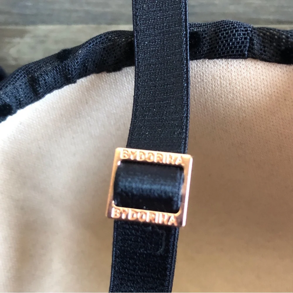Dorina x Raye Natalie Don’t Mesh Dot Bra Top Removable Straps 34C